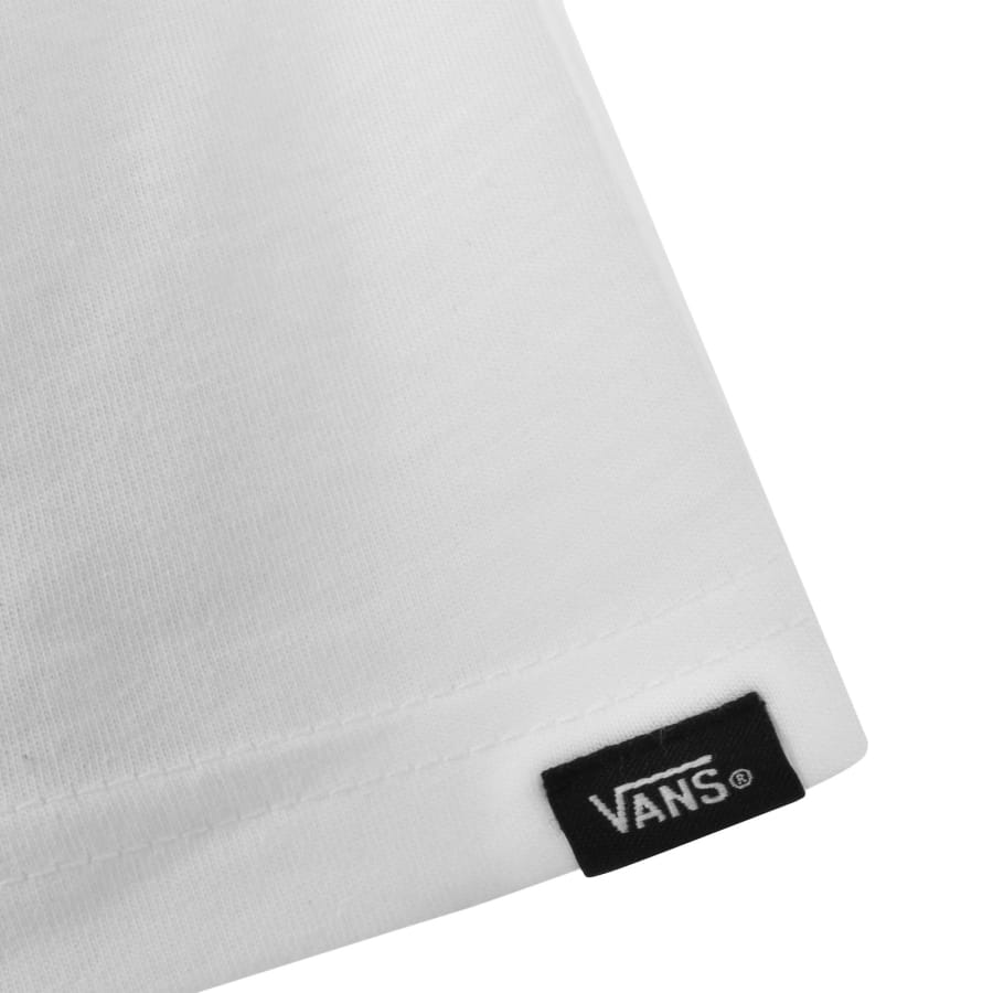Vans Classic Fit Patch Back Logo T Shirt White | Mainline